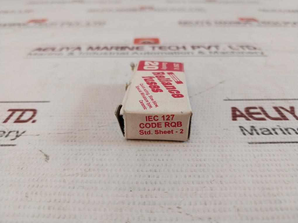 Lot of 20X Reliance Electronics RQB Blow Fuse F5AL250V 250V IEC 127