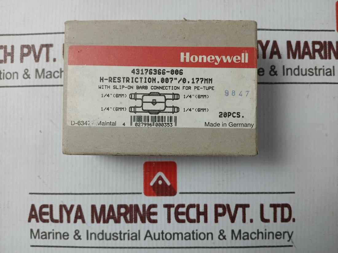 Lot Of 23X Honeywell 43176366-006 H-restriction Flow Restrictor 1/4"