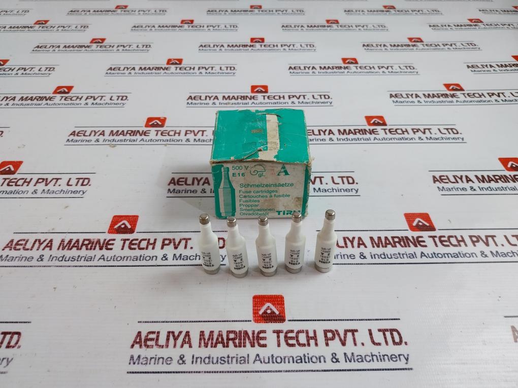 Lot of 25X Tirh gL-gG 2A Bottle Fuse Cartridges 500V E16 50KA