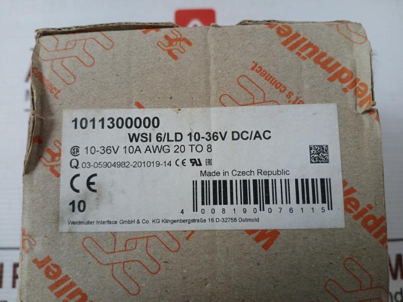Lot of 27X WEIDMULLER WSI 6/LD Fuse Terminal Screw Connection 10-36V DC/AC