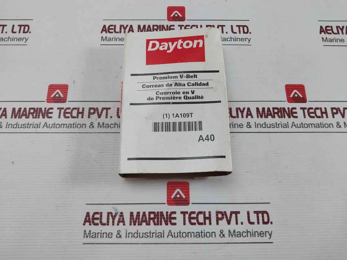 Lot Of 2X 1A109 Classical V-belt Thickness-6/16 Inch Dayton