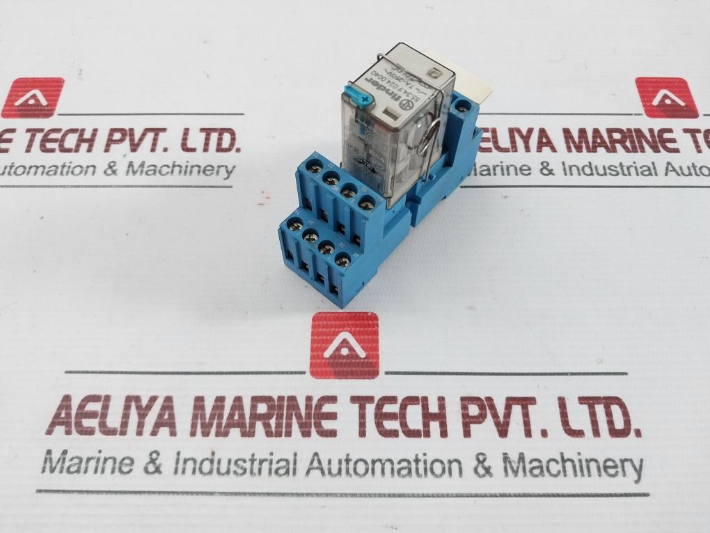 Lot Of 2X 55.34.9.024.0040 Plug In Power Relay Brand Finder 7A-250V 12A/10A 300Vac