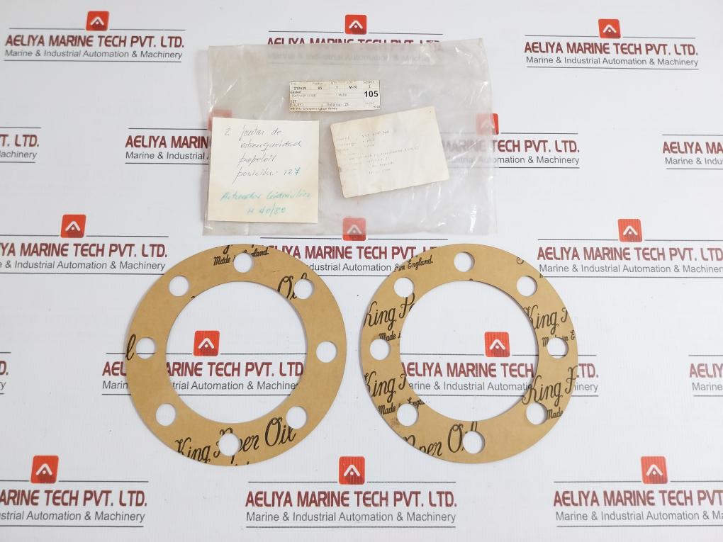 Lot Of 2X Actuator Gasket For Cryogenic Cargo Valve King Paper Oil 50 Gm