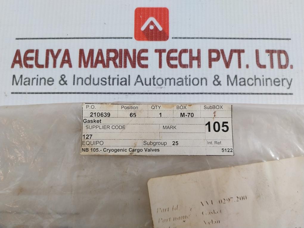 Lot Of 2X Actuator Gasket For Cryogenic Cargo Valve King Paper Oil 50 Gm