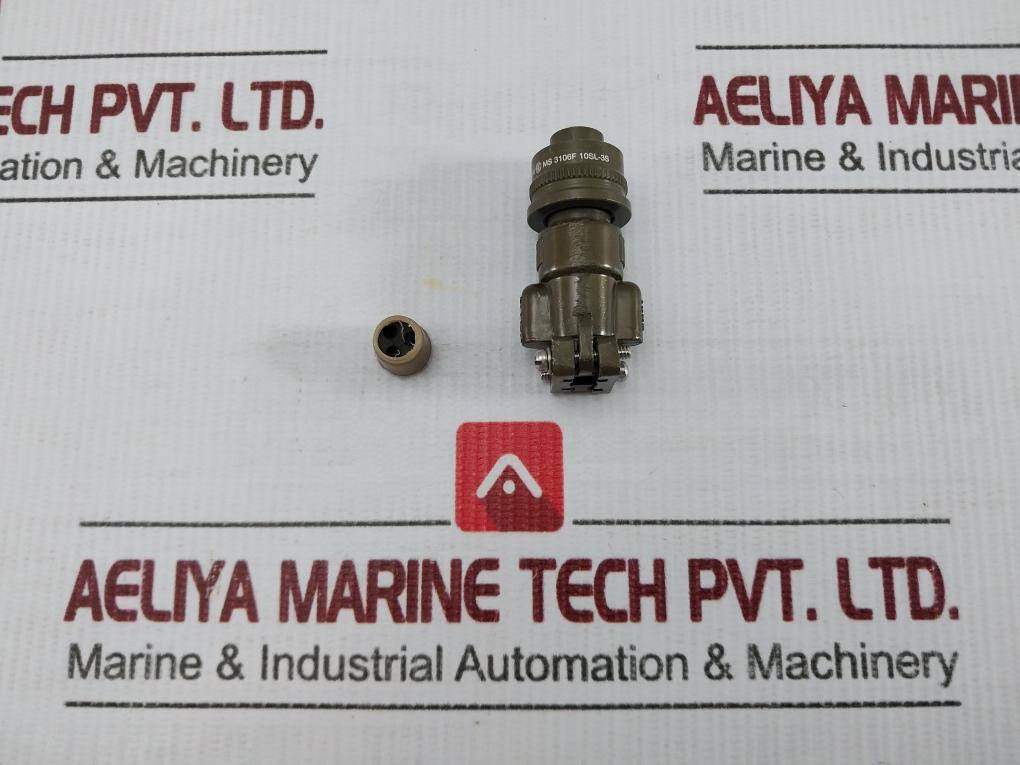 Lot Of 2X Allied Straight Cable Connector Ms 3106F
