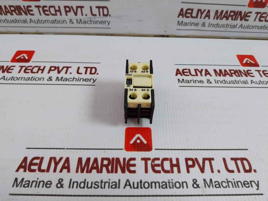 Lot Of 2X Auxiliary Contact Block Hac 20 Hyundai 660V/16A