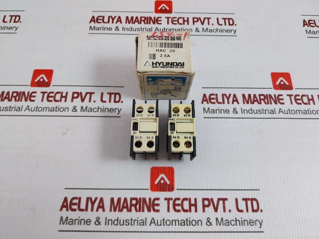 Lot Of 2X Auxiliary Contact Block Hac 20 Hyundai