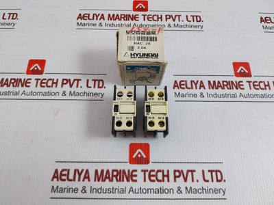 Lot Of 2X Auxiliary Contact Block Hac 20 Hyundai 660V/16A