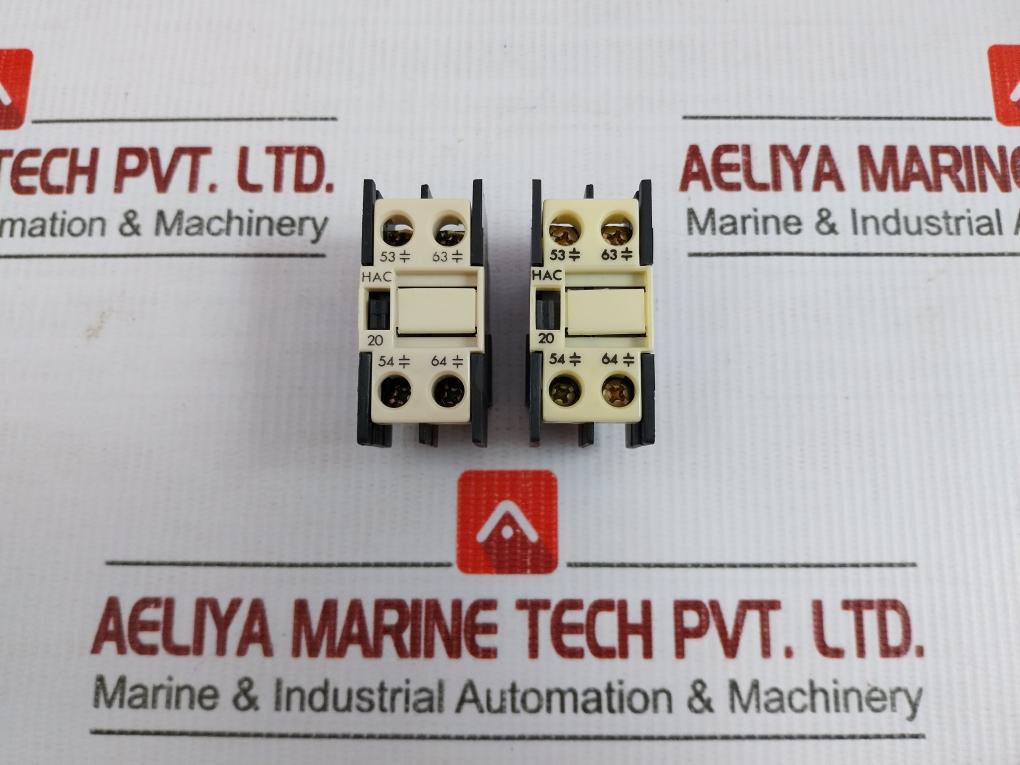 Lot Of 2X Auxiliary Contact Block Hac 20 Hyundai