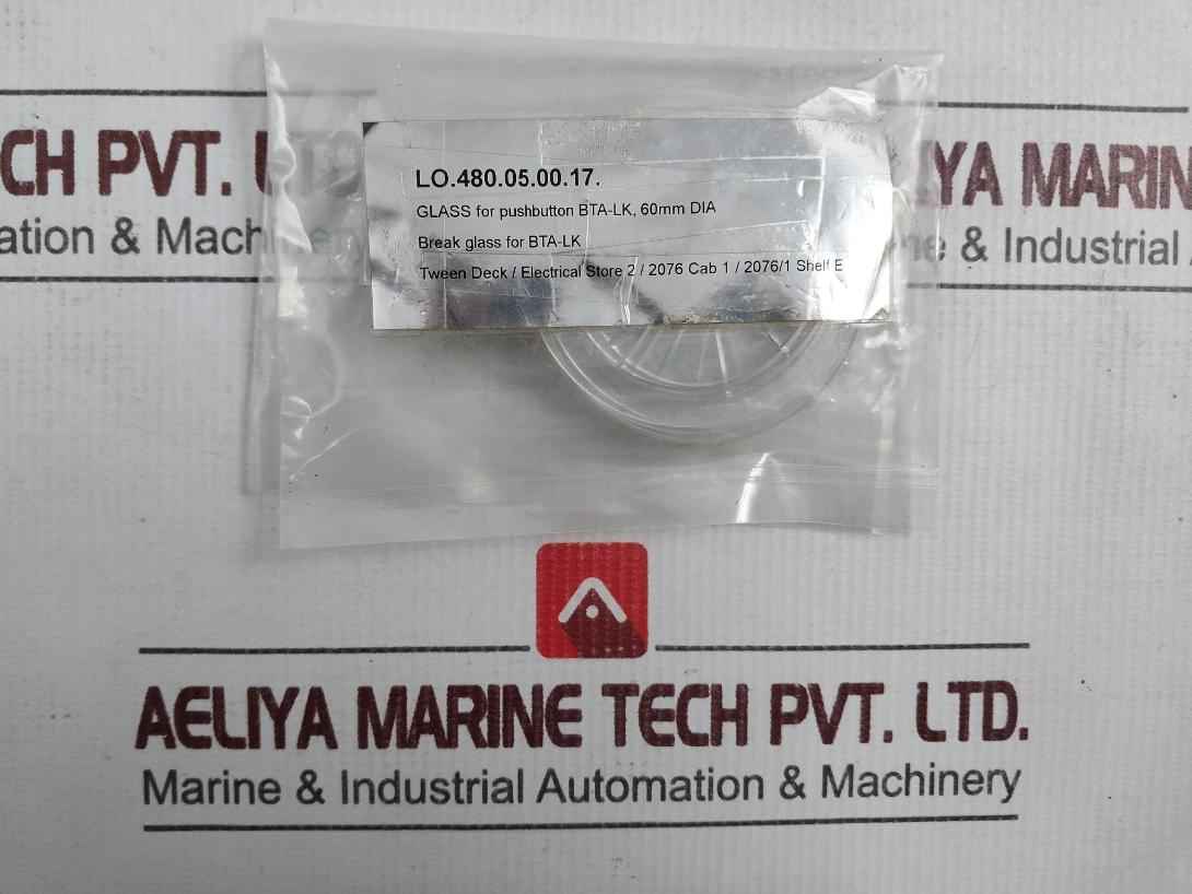 Lot Of 2X Break Glass For Bta-lk Pushbutton 60Mm Dia