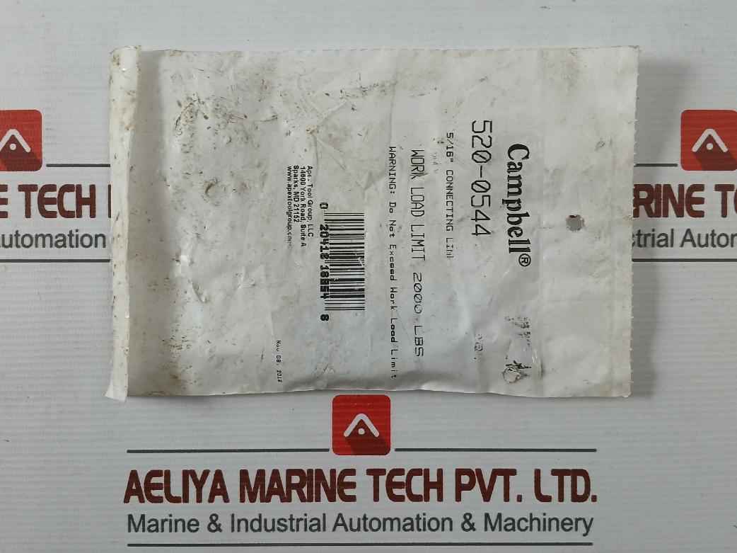 Lot Of 2X Campbell 520-0544 5/16” Connecting Link Work Load Limit 2000 Lbs