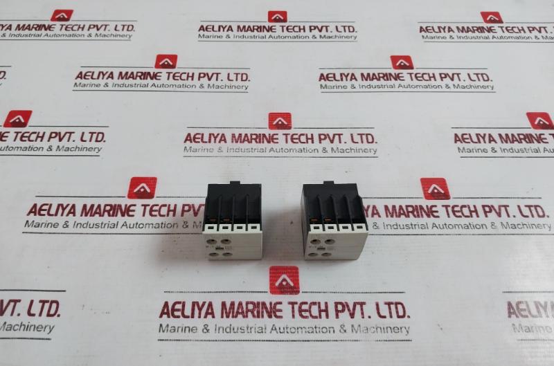 Lot of 2X EATON DIL M32-XHI11 Moeller Series Auxiliary Contact Module 6000V 16A