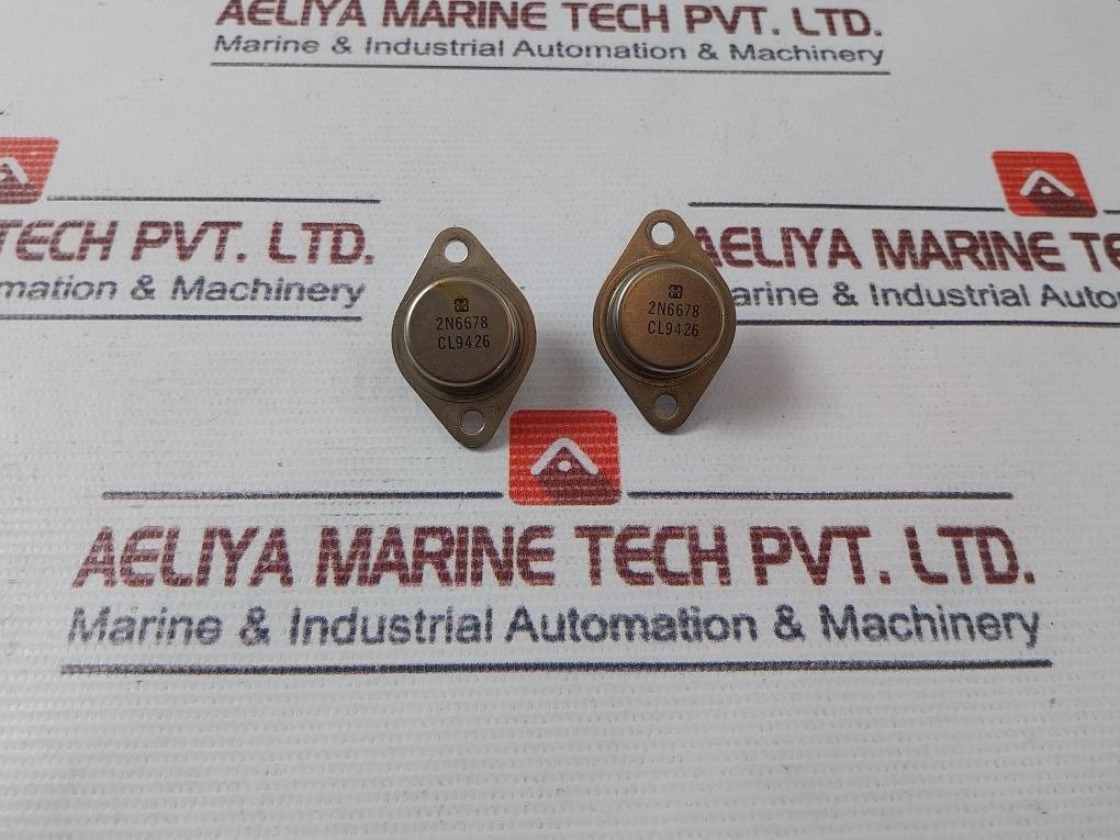 Lot of 2X Harris 2N6678 Power Transistor