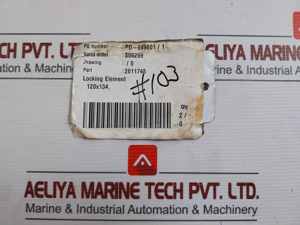 Lot of 2X HUISMAN EQUIPMENT 2011748 Locking Element 120X134
