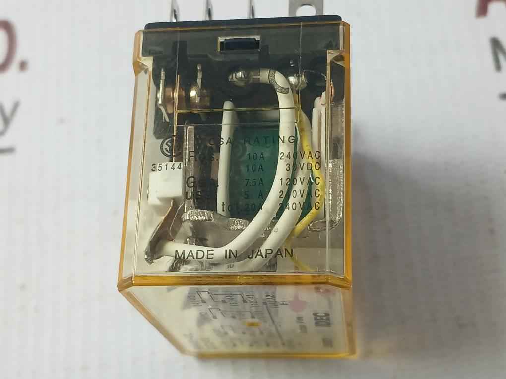 Lot Of 2X Idec Rh4B-ul Power Relay 10A 240Vdc