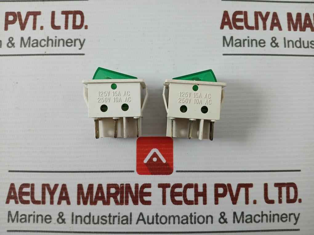 Lot Of 2X Kcd2 Rocker Switch 125Vac 15A/250Vac 10A