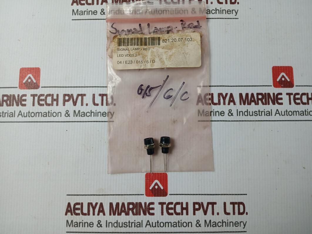 Lot of 2X LED VDO5.2 Signal Lamp Mount Indicator Panel (Red)