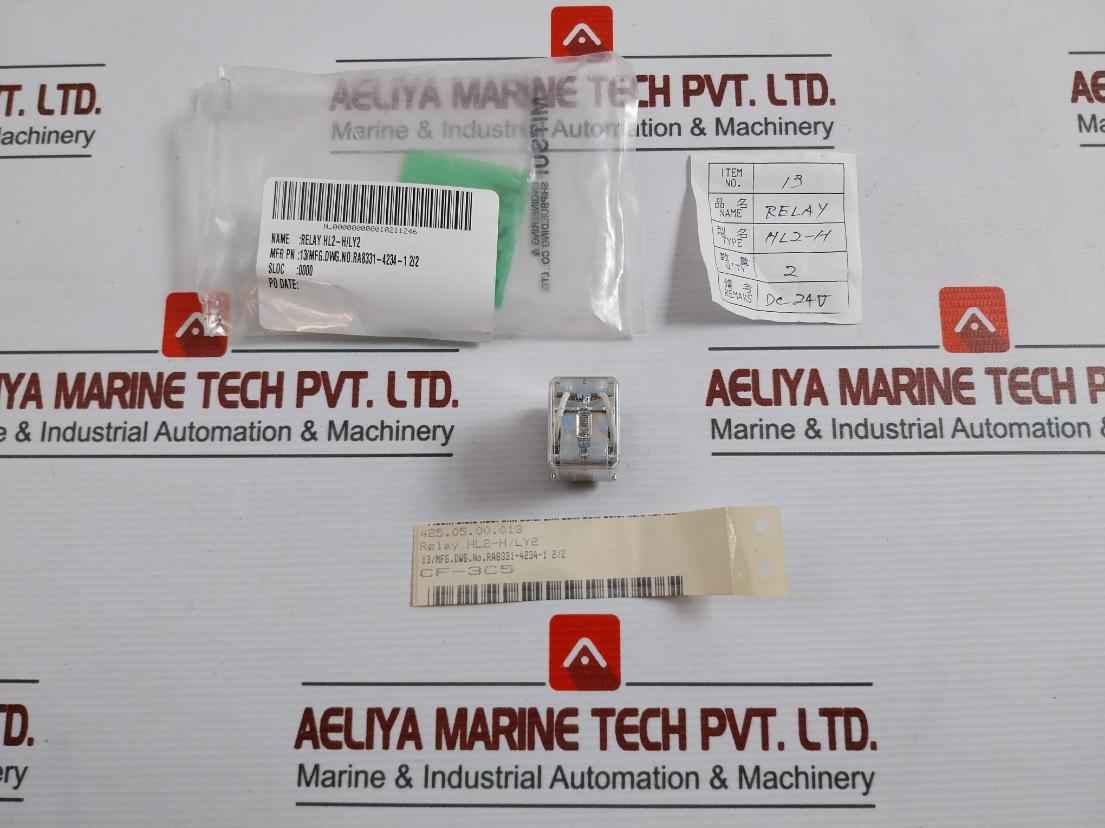 Lot Of 2X Matsushita Hl2-h-dc24V Relay