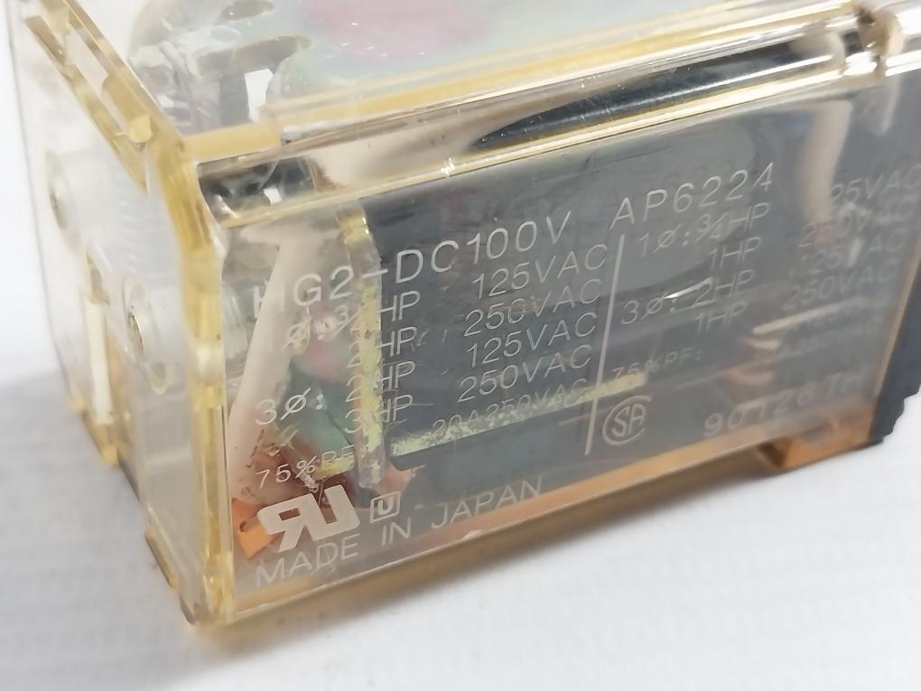 Lot Of 2X NAIS HG2-DC100V Electrical Relay