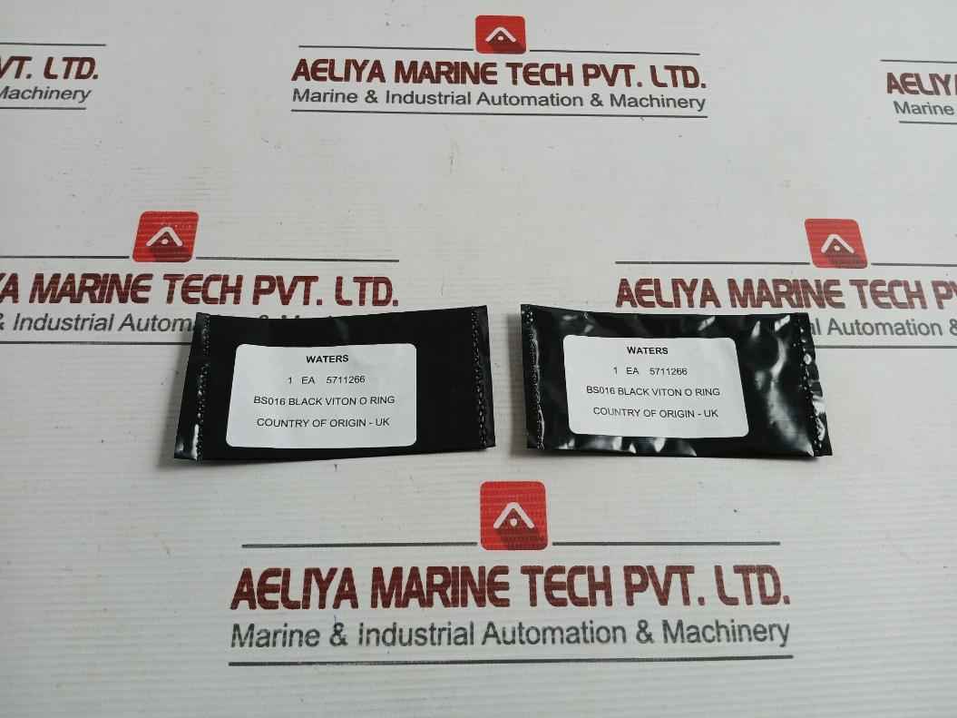 Lot Of 2X New Black Viton O-ring Bs016 Waters 5711266