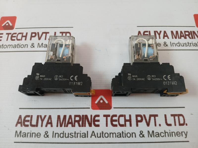 Lot of 2X Omron MY2N-D2 Miniature Power Relay 10A 250VAC 0131W2