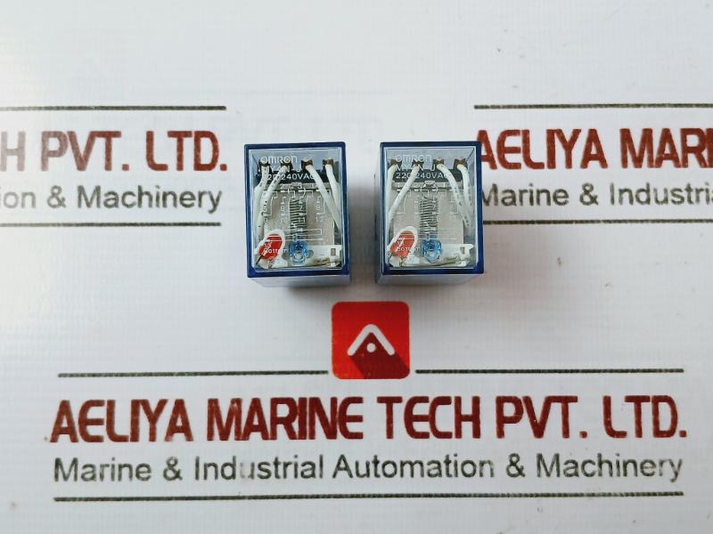 Lot of 2X OMRON MY4N-J General Purpose Miniature Power Relay 220/240VAC
