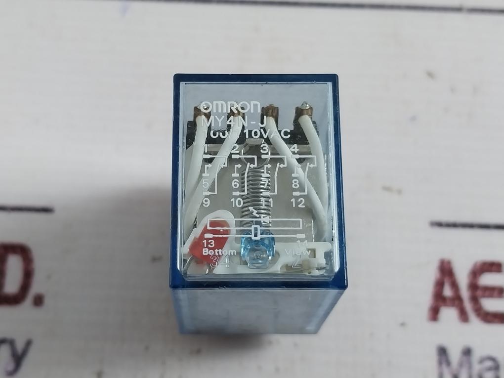 Lot of 2X Omron MY4N-J Relay MY4N100110VAC