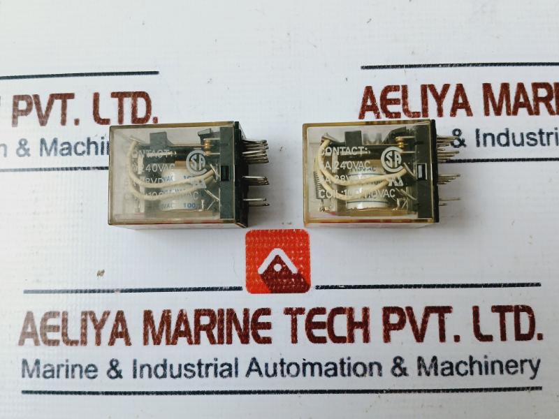 Lot of 2X Omron My4 Relay