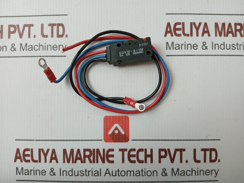 Lot Of 2X Omron Sealed Micro Limit Switch D2Vw-5-1M