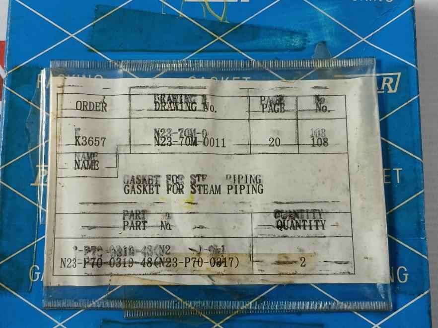 Lot Of 2X Pillar K3657 Gasket For Steam Piping