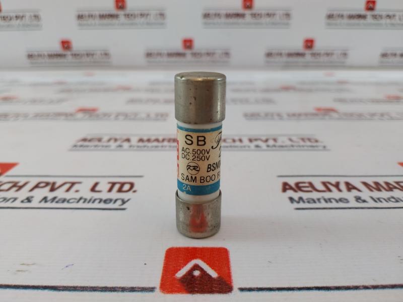 Lot of 2X SBF SC-2 Cartridge Fuse 2A AC500V/DC250V