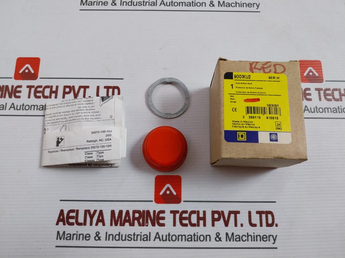 Lot Of 2X SCHNEIDER ELECTRIC 9001KU2 Push Button Protective Cap Red