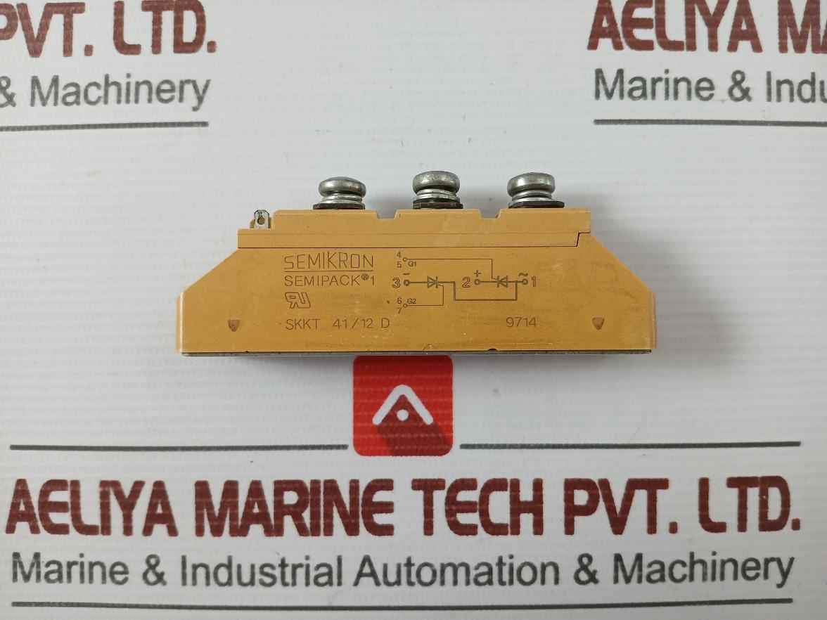 Lot Of 2X Semikron Skkt 41/12 D Thyristor Module
