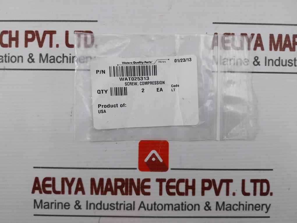 Lot Of 2X Wat025313 Waters Screw Compression