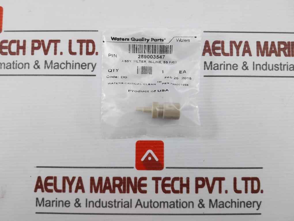 Lot Of 2X Waters In-line Filter Assembly Frit Part No.289003547
