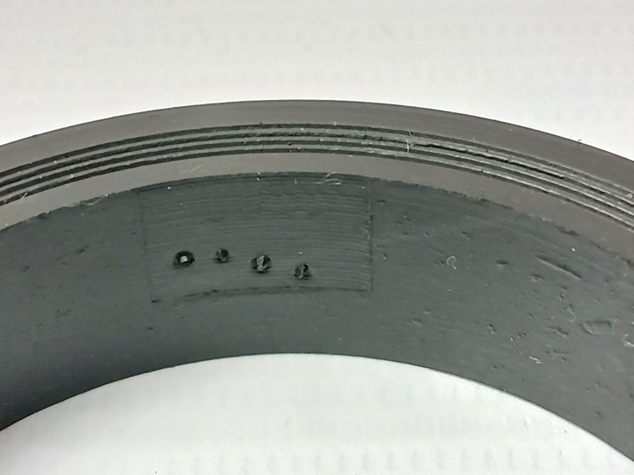Lot of 2X WECO 3201465 Black Nitrile Rubber O Ring 2X3/16Pol