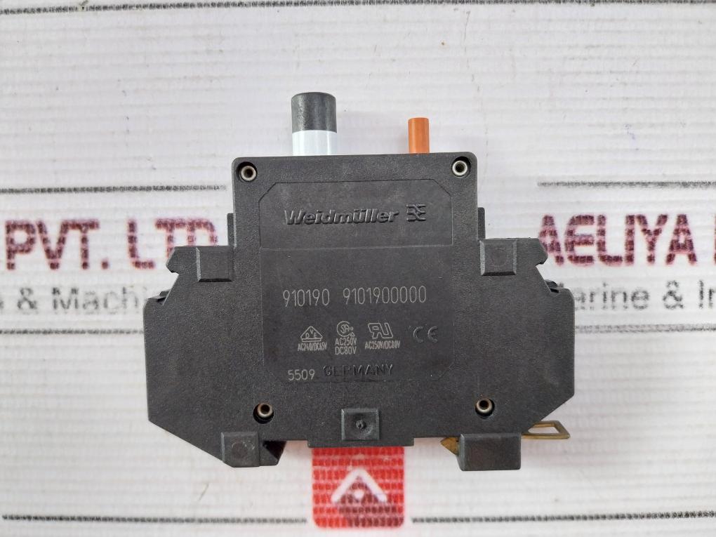 Lot Of 2X WEIDMULLER 910190 9101900000 Circuit Breaker 10 AMP AC240/DC65V