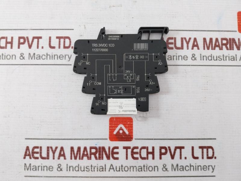 Lot of 2X WEIDMULLER TRS 24VDC 1CO Micro Relay 1122770000 250VAC/6A