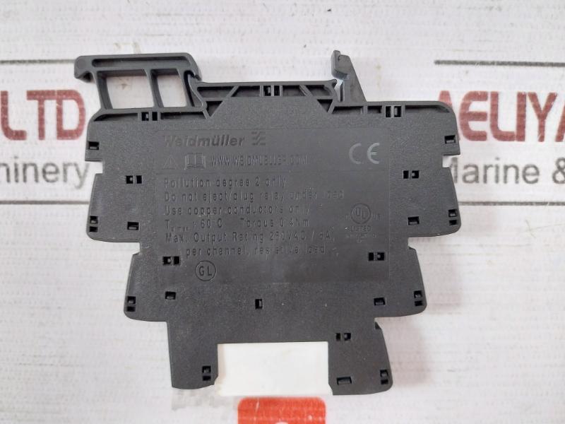 Lot of 2X WEIDMULLER TRS 24VDC 1CO Micro Relay 1122770000 250VAC/6A