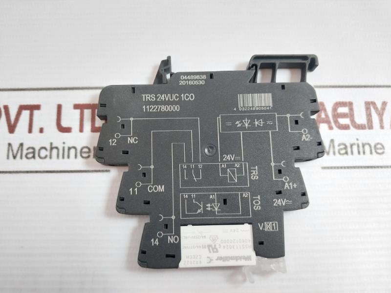 Lot of 2X WEIDMULLER TRS 24VUC 1CO Solid State Relay 60C 6A/250V/AC1 24V 250VAC