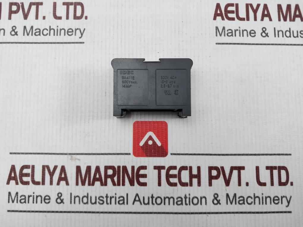 Lot Of 2x Idec Ba411s Series Terminal Block 600v Max 16-6 Awg