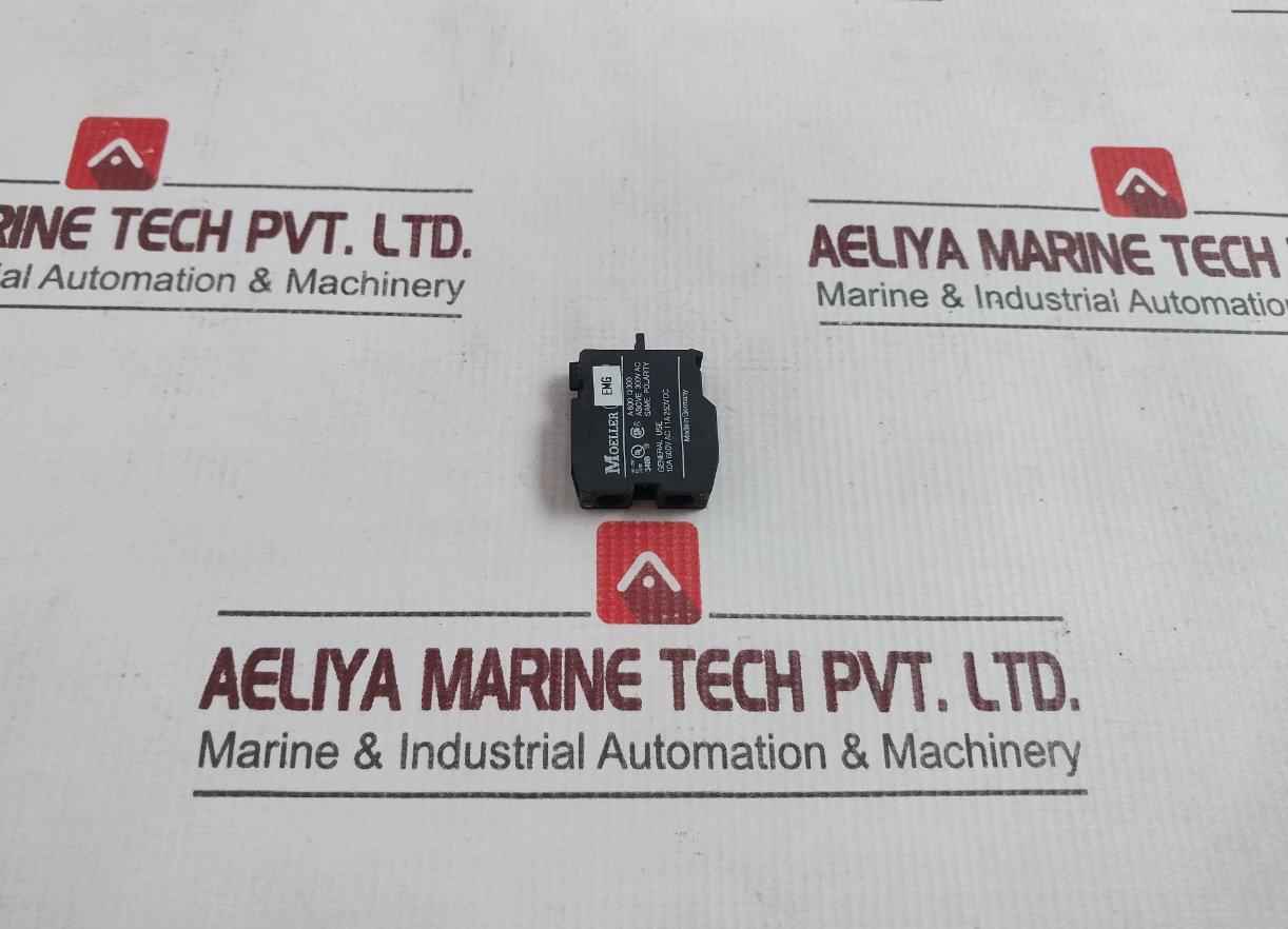 Lot Of 2x Moeller Ek01 Contact Block 6kv 10a 600v/a600 Q300