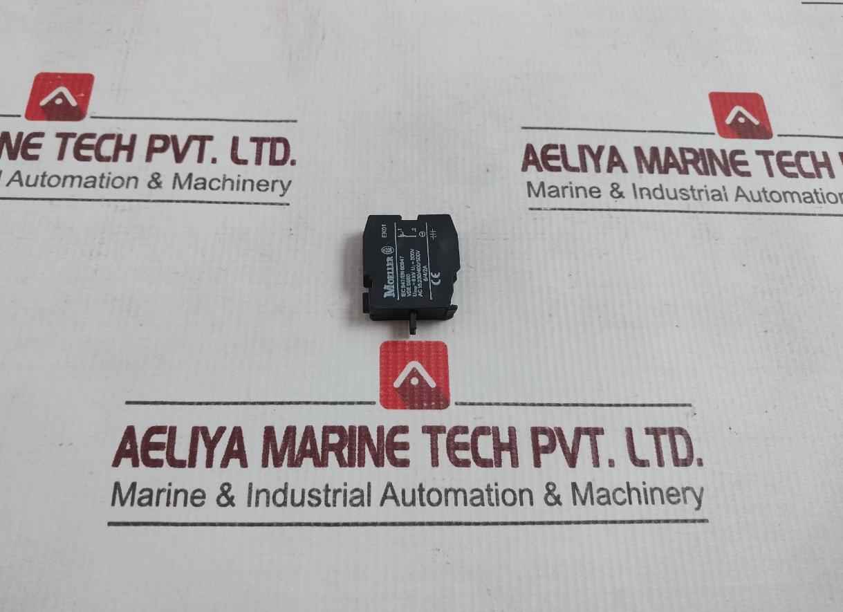 Lot Of 2x Moeller Ek01 Contact Block 6kv 10a 600v/a600 Q300