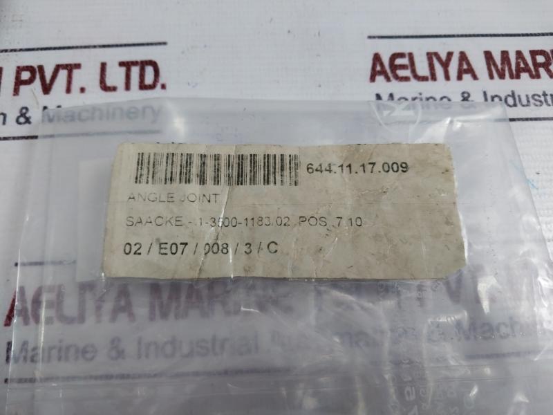 Lot of 2X Saacke 1-3500-1183/02 Angle Ball Joint