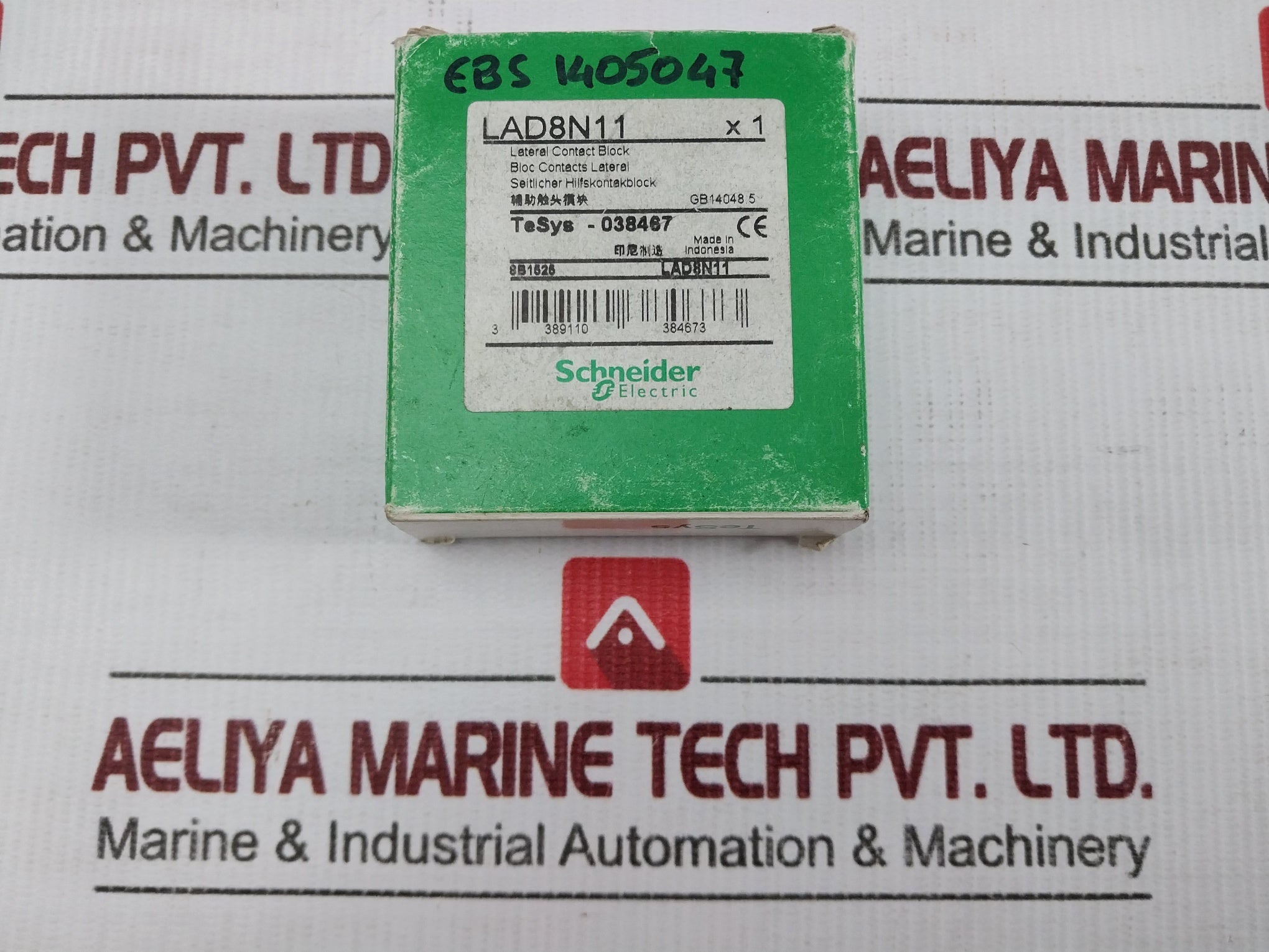 Lot Of 2x Schneider Electric Auxiliary Contact Block Lad8n11
