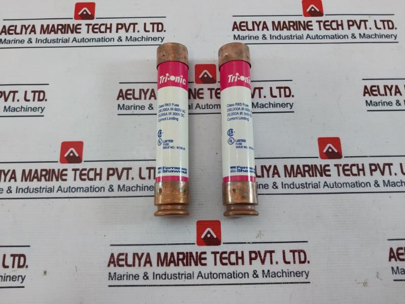 Lot of 2X Tri-onic TRS60R Smart Spot Dual Element Time Delay Fuse 60A 600Vac
