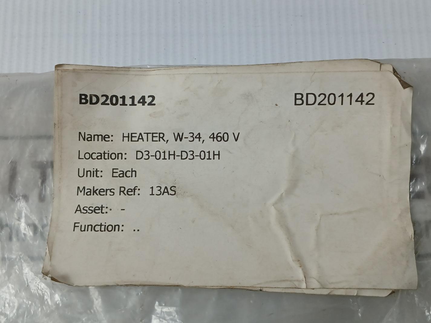 Lot of 3X ALLEN-BRADLEY W34 Heating Element