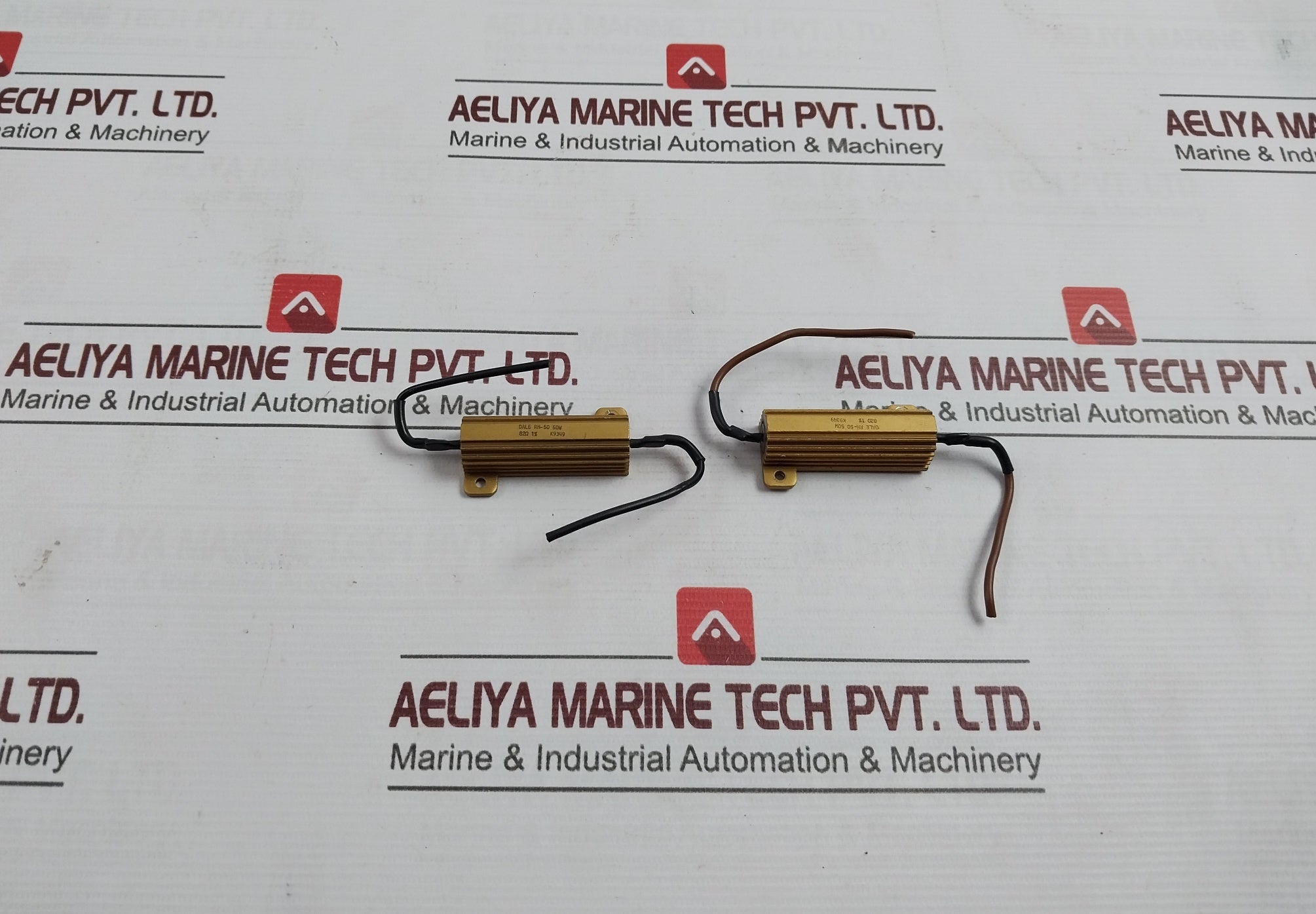 Lot of 3X DALE RH-50 Wire Wound Resistor 50W 82 OHM 1%