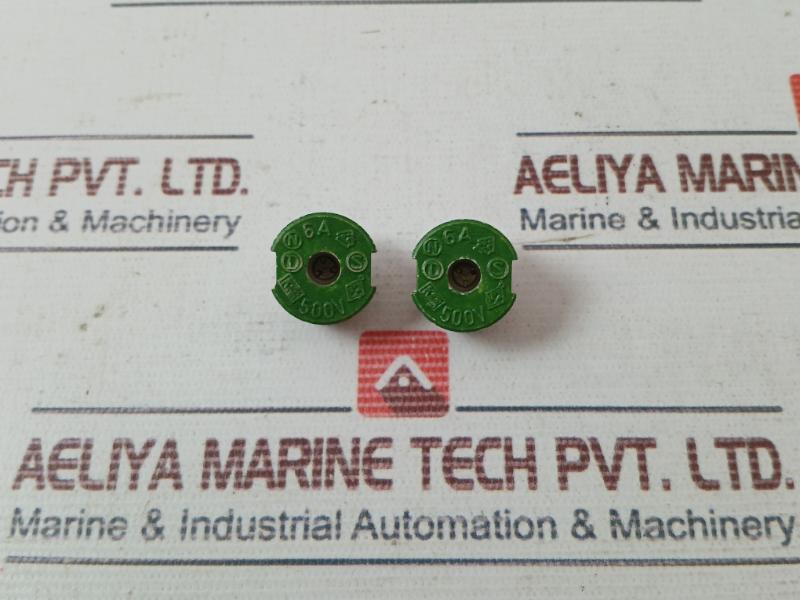 Lot of 3X ENSTO 6A 500V HKL Green Ceramic Screw For Fuse Diazed DIII
