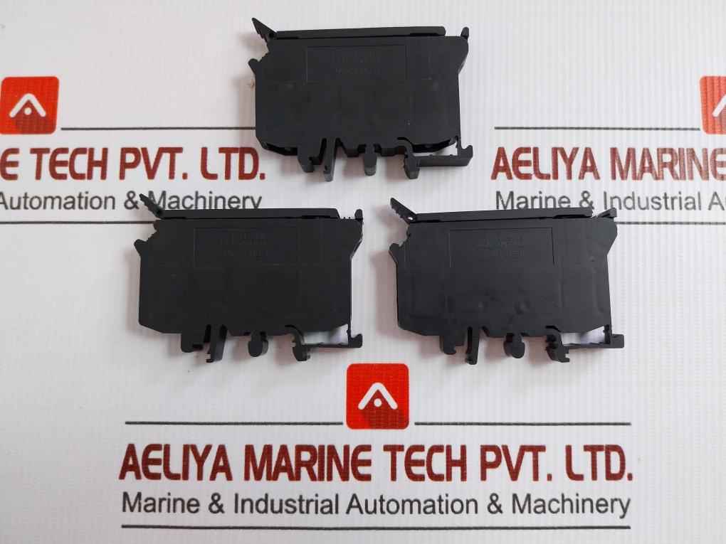 Lot Of 3X Fuse Modular Terminal Block Uk6,3-hesi Phoenix Contact 600V 10A